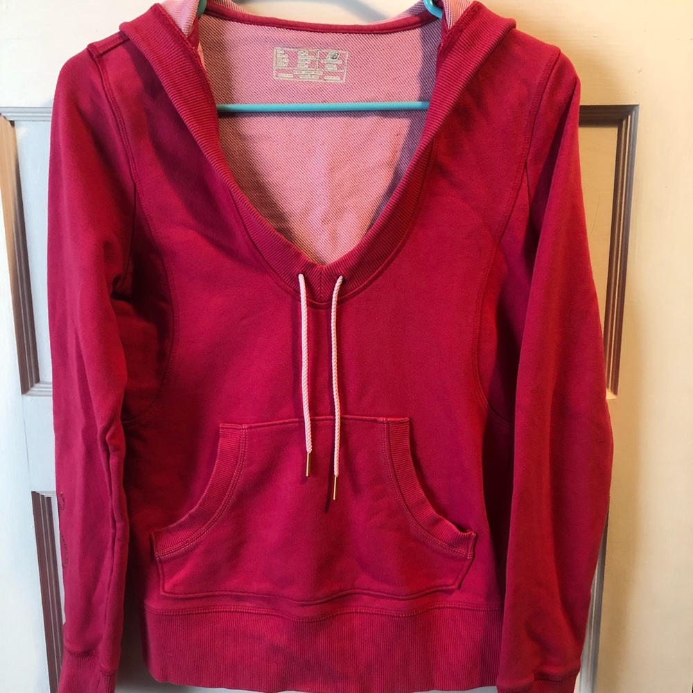 New Balance Pink Hooded Pullover